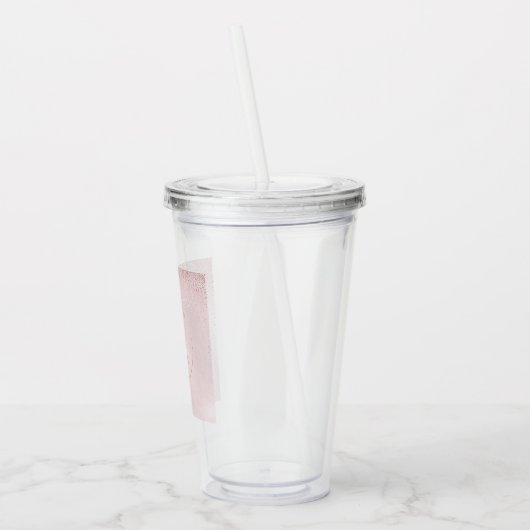 Verre En Acrylique PixDezines Quinceanera Parties scintillant Blush P (Gauche)