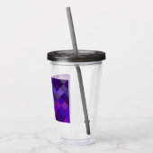 Verre En Acrylique Pixelated Pattern - Purple (Gauche)