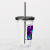 Verre En Acrylique Pixelated Pattern - Purple (Droite)