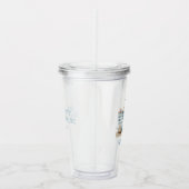 Verre En Acrylique Plage Bleu et Bleu Blancs Fourre-tout (Droite)