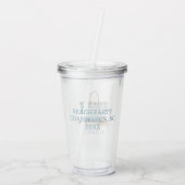 Verre En Acrylique Plage Bleu et Bleu Blancs Fourre-tout (Dos)