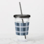Verre En Acrylique Plaid bleu (Gauche)