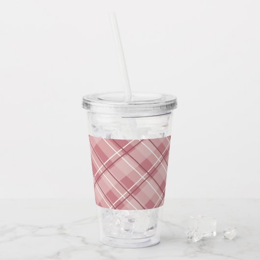 Verre En Acrylique Plat rose (Devant glace)