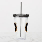 Verre En Acrylique Points d'or (Droite)