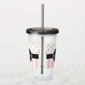 Verre En Acrylique Points et bandes (Droite)