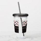 Verre En Acrylique Points et Chevron (Gauche)