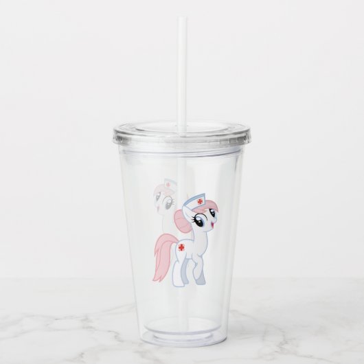 Verre En Acrylique Poney (Devant)