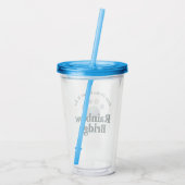 Verre En Acrylique Pont arc-en-ciel Paw Acrylique Tumbler (Dos)