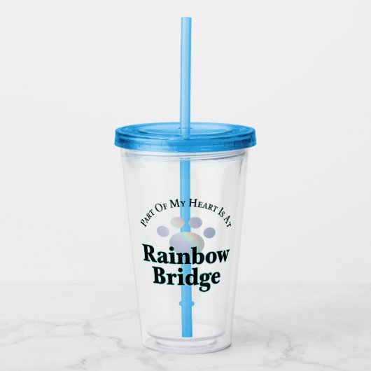 Verre En Acrylique Pont arc-en-ciel Paw Acrylique Tumbler (Devant)