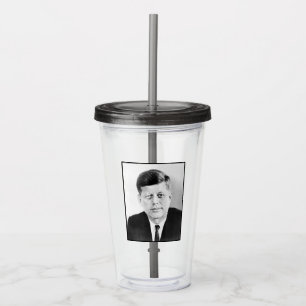 Verre En Acrylique Portrait officiel de John Kennedy à la Maison Blan