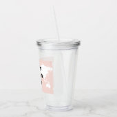 Verre En Acrylique Positive rose Commençons l'aventure Carte du Monde (Gauche)