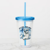 Verre En Acrylique Pot Ours Polaire (Devant)