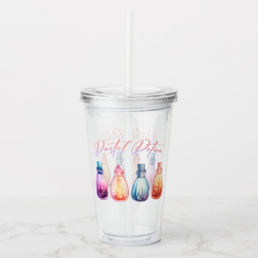 Verre En Acrylique Potion Pastel (Devant)