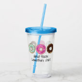 Verre En Acrylique Poussette Acrylique À Thème De Donut (Dos)