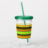 Verre En Acrylique Poussette acrylique rayée de chaux, d'orange et de (Gauche)