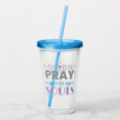 Verre En Acrylique Priez pour les âmes (Dos)
