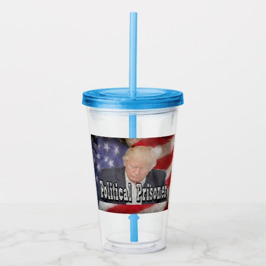 Verre En Acrylique Prisonnier politique de Trump (Devant)