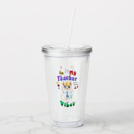 Verre En Acrylique Professeur (Dos)