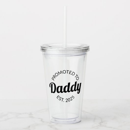 Verre En Acrylique Promu À Daddy Est. 2025 I (Devant)