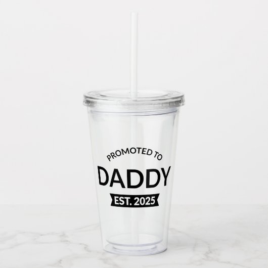Verre En Acrylique Promu À Daddy Est. 2025 II (Devant)