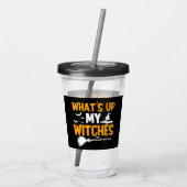 Verre En Acrylique Quoi de neuf mes sorcières | Halloween (Dos)