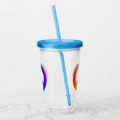 Verre En Acrylique Rainbow Peace (Gauche)