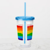 Verre En Acrylique Rainbow Pride Tumbler acrylique - LGBT Gay Lesbian (Droite)