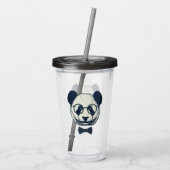 Verre En Acrylique Rayures de panda (Dos)