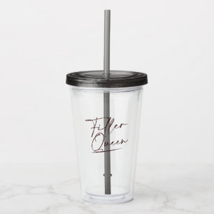 Verre En Acrylique Recharge de la lèvre Queen Injectables Esthétiqu