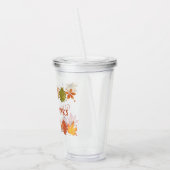 Verre En Acrylique Remerciements Feuilles Automne Thankgiving (Gauche)