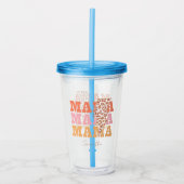 Verre En Acrylique Répétition Rustique "Mama" (Devant)