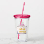 Verre En Acrylique Restez Groovy (Dos)