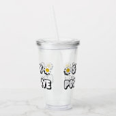 Verre En Acrylique Restez Positif (Gauche)