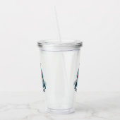 Verre En Acrylique Restez positif - Squelette et baleine (Gauche)