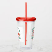 Verre En Acrylique Retro Chillin' avec mes Snowmies de Noël (Droite)