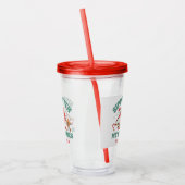 Verre En Acrylique Retro Chillin' avec mes Snowmies de Noël (Gauche)