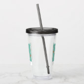 Verre En Acrylique Rétro Orange Birds on Birch Trees (Gauche)