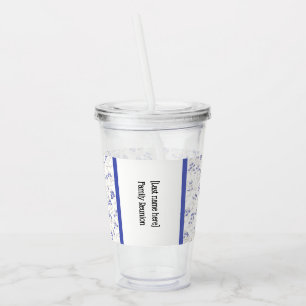 Verre En Acrylique Réunion de famille, Boho Chic Bluebonnets,