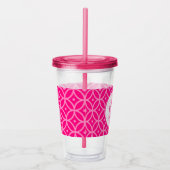 Verre En Acrylique Rose chaud Preppy (Droite)