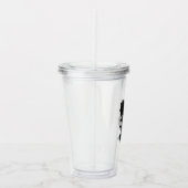 Verre En Acrylique Rose noir (Droite)