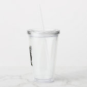 Verre En Acrylique Rose noir (Gauche)