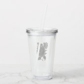 Verre En Acrylique Rose noir (Dos)