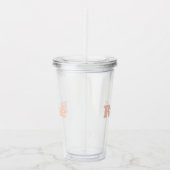 Verre En Acrylique rose "Rose" clair rose clair (Droite)