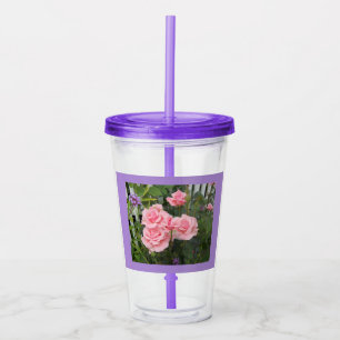 Verre En Acrylique Roses roses
