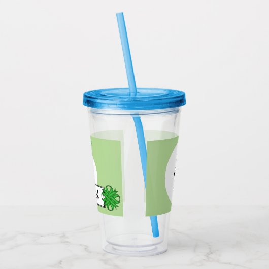 Verre En Acrylique Ruban de trèfle vert par Kenneth Yoncich (Gauche)