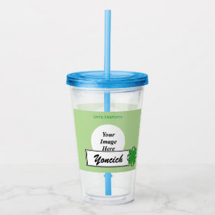 Verre En Acrylique Ruban de trèfle vert par Kenneth Yoncich