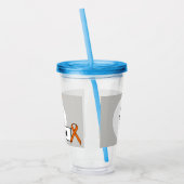 Verre En Acrylique Ruban orange standard par Kenneth Yoncich (Gauche)