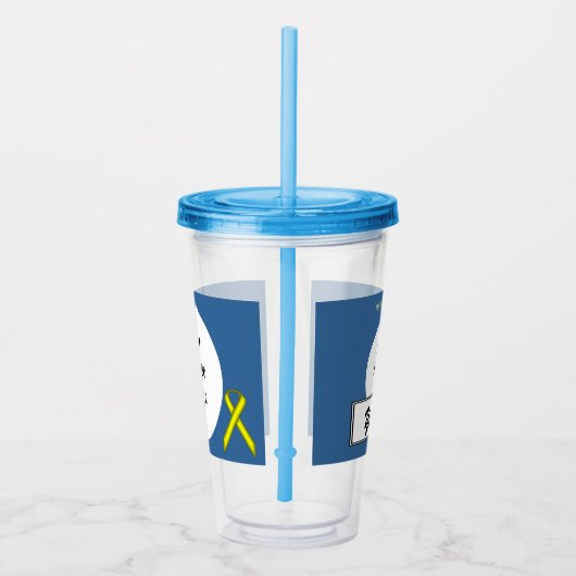 Verre En Acrylique Ruban standard jaune par Kenneth Yoncich (Droite)