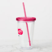 Verre En Acrylique Runher Runher Runher Pink Bold Retro Font Motivati (Gauche)