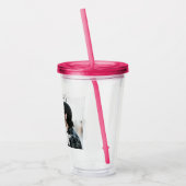 Verre En Acrylique Saint Valentin cadeau Couple Photo Names (Gauche)